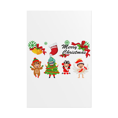 Rolled Posters - Merry christmas from super kid - [[{"value":"Wonderwear Kid"}]]