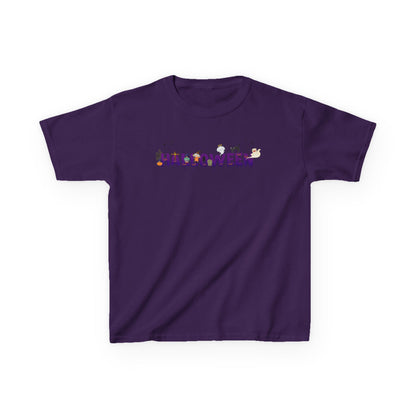 Kids Heavy Cotton™ Tee - Holloween word Printify