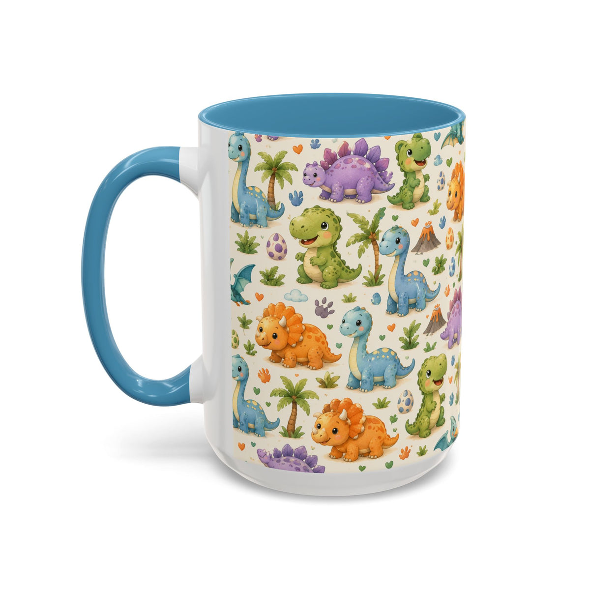 Accent Coffee Mug  (11/15 oz) - Baby Dinosaurs Nursery