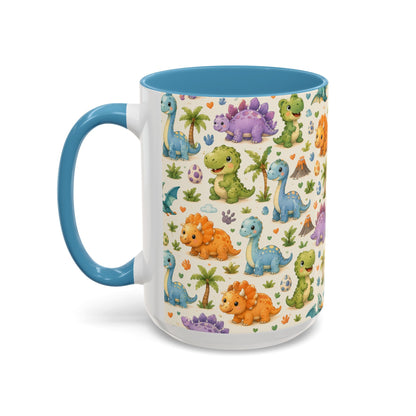 Accent Coffee Mug  (11/15 oz) - Baby Dinosaurs Nursery