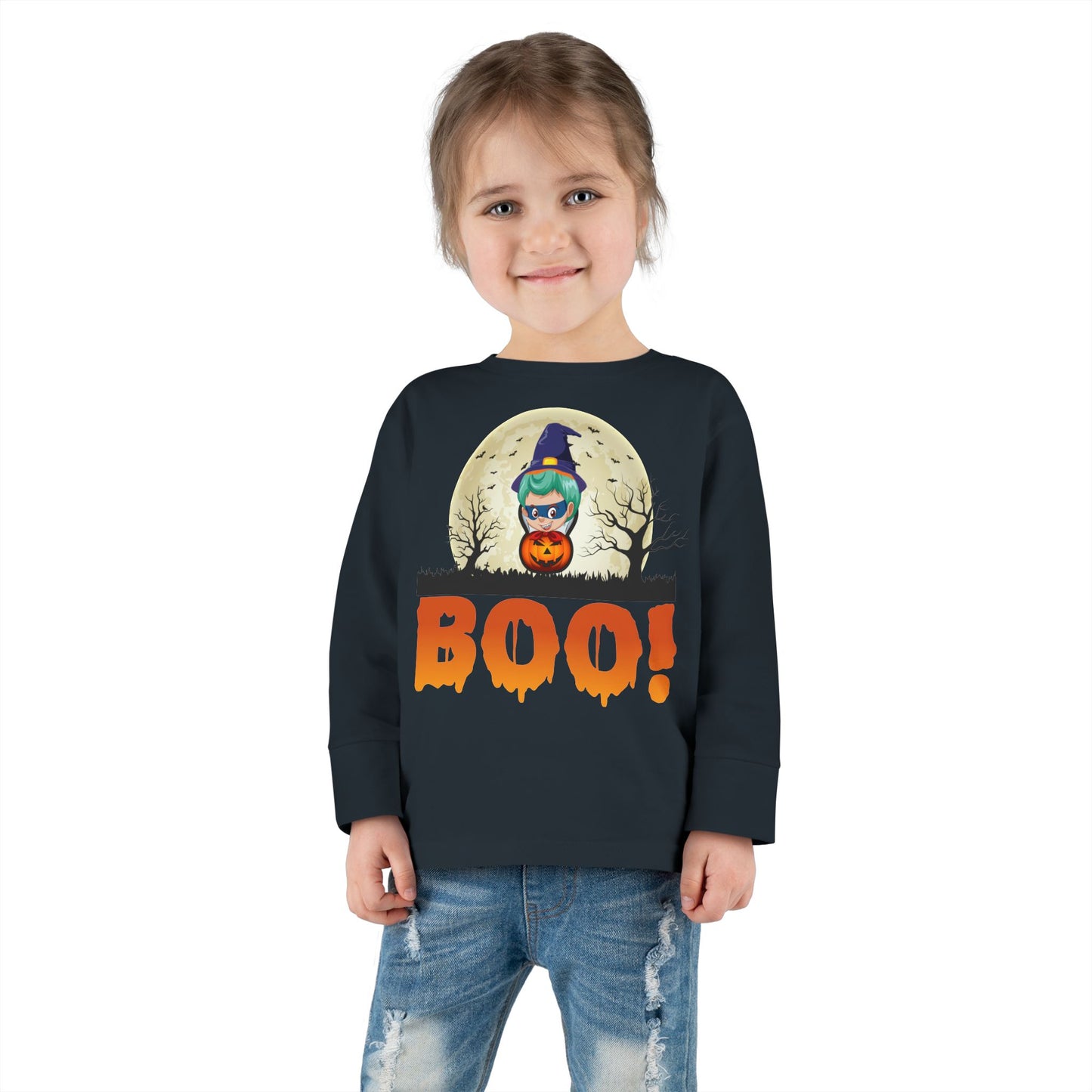 Toddler Long Sleeve Tee - Boo - [[{"value":"Wonderwear Kid"}]]