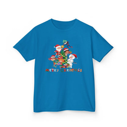 Kids Heavy Cotton™ Tee - Super kiddo making christmas tree with text - [[{"value":"Wonderwear Kid"}]]