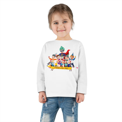 Toddler Long Sleeve Tee - Happy new year with friends - [[{"value":"Wonderwear Kid"}]]