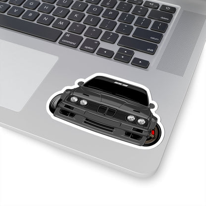 Kiss-Cut Stickers -  Hot Gray Car Front Printify