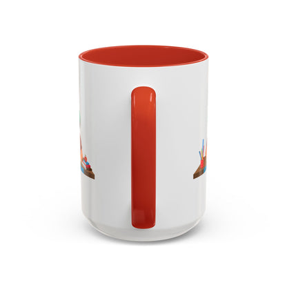 Accent Coffee Mug - Super kiddo studying - [[{"value":"Wonderwear Kid"}]]