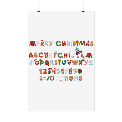 Rolled Posters - Christmas alphabet - [[{"value":"Wonderwear Kid"}]]