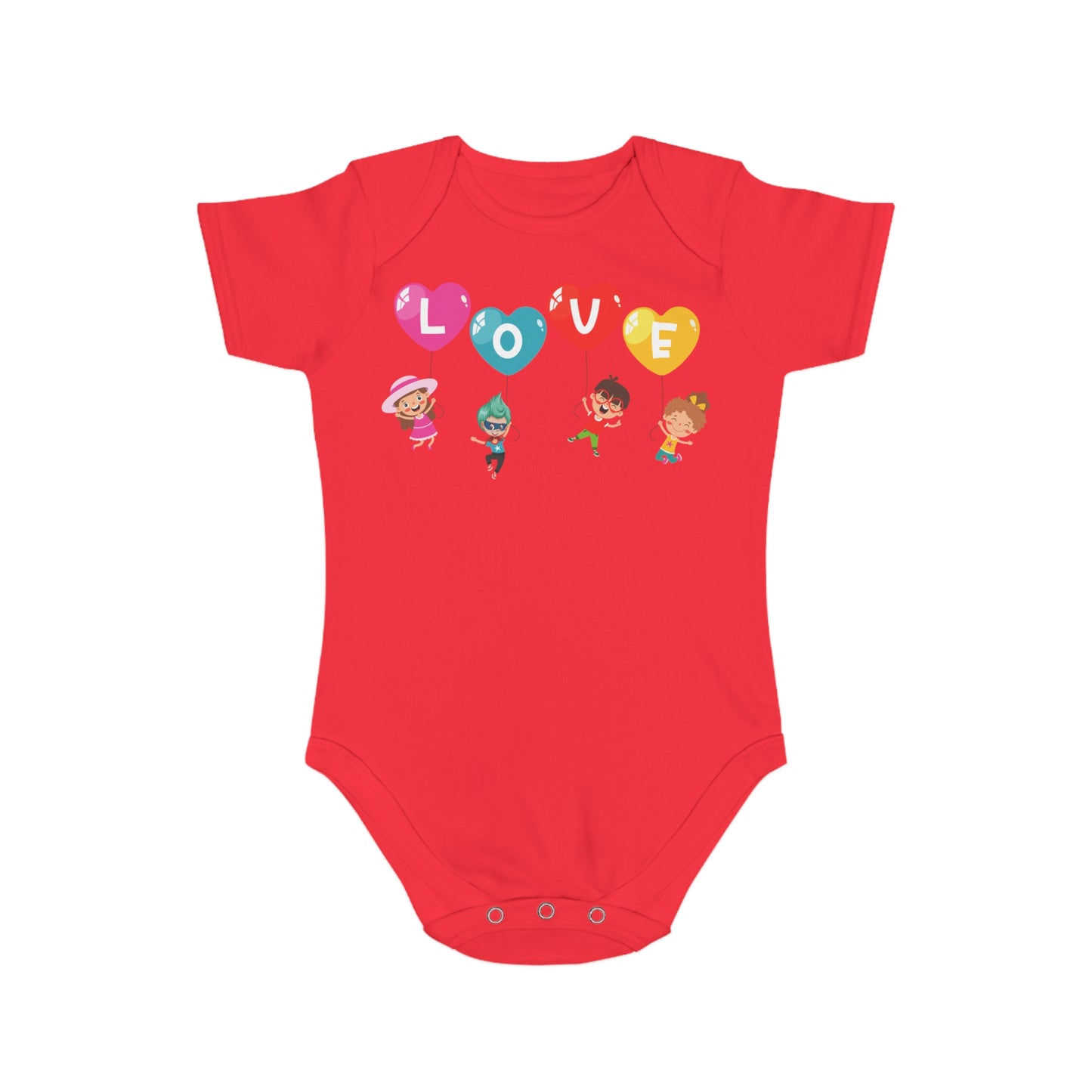 Infant Fine Jersey Bodysuit - Valentines -  Love - [[{"value":"Wonderwear Kid"}]]
