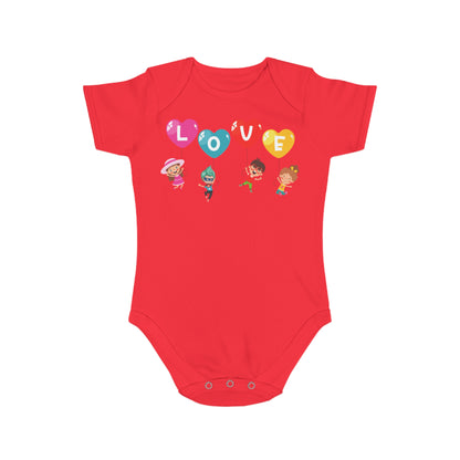 Infant Fine Jersey Bodysuit - Valentines -  Love - [[{"value":"Wonderwear Kid"}]]