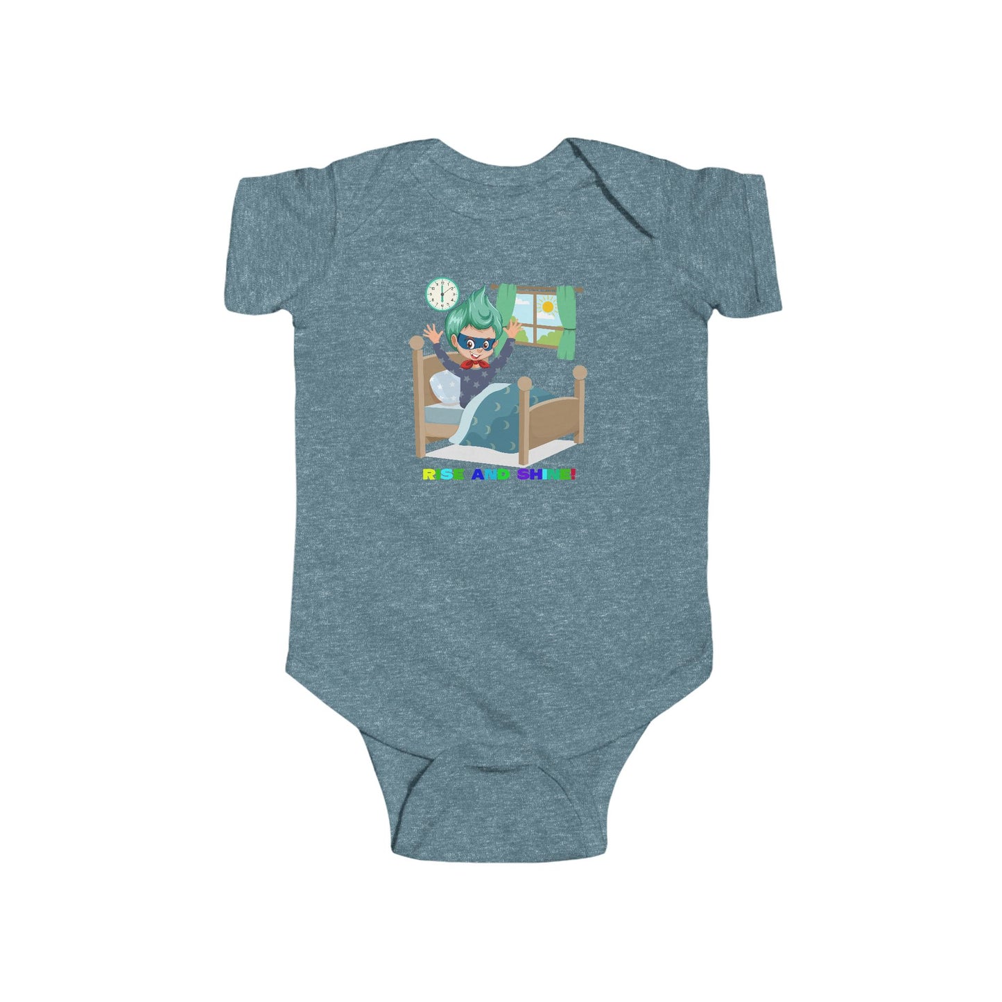 Infant Bodysuit - Super kiddo teaches us to wake up early - [[{"value":"Wonderwear Kid"}]]