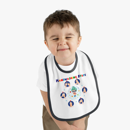 Baby Bib - Super kiddo how to wash hand properly - [[{"value":"Wonderwear Kid"}]]