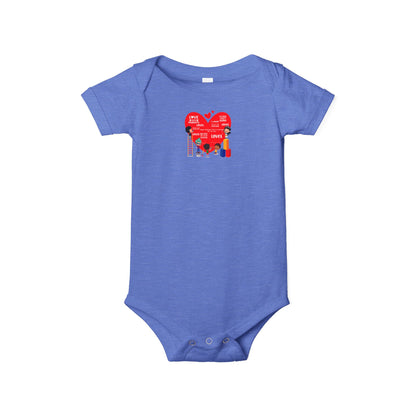 Infant Jersey One Piece - Valentines - Super kiddo and friends message - [[{"value":"Wonderwear Kid"}]]
