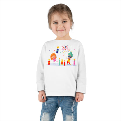 Toddler Long Sleeve Tee - Super kiddo lighting fireworks - [[{"value":"Wonderwear Kid"}]]