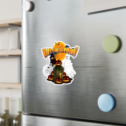 Halloween Kiss-Cut Vinyl Decals – Happy holloween - cemetery - [[{"value":"Wonderwear Kid"}]]
