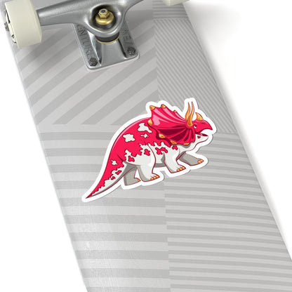 Kiss-Cut Stickers - Triceratops Dino Printify