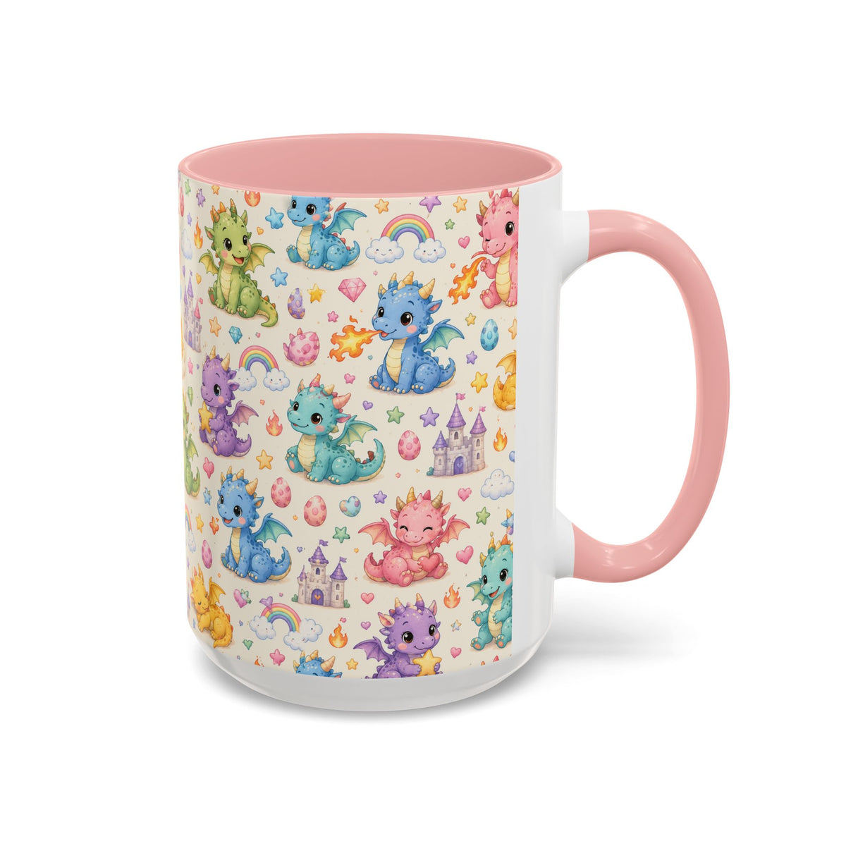 Accent Coffee Mug  (11/15 oz) - Baby Dragon Fantasy