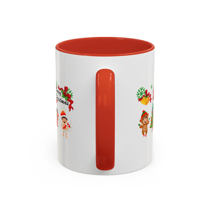 Accent Coffee Mug - Merry christmas from super kid - [[{"value":"Wonderwear Kid"}]]