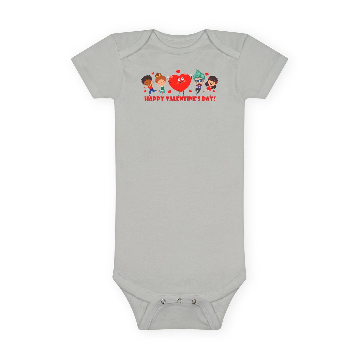 Infant Jersey One Piece - Valentines - Super kiddo and three friends - [[{"value":"Wonderwear Kid"}]]