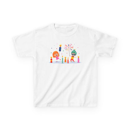 Kids Heavy Cotton™ Tee - Super kiddo lighting fireworks - [[{"value":"Wonderwear Kid"}]]