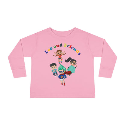 Toddler Long Sleeve Tee - Leo & Friends - [[{"value":"Wonderwear Kid"}]]