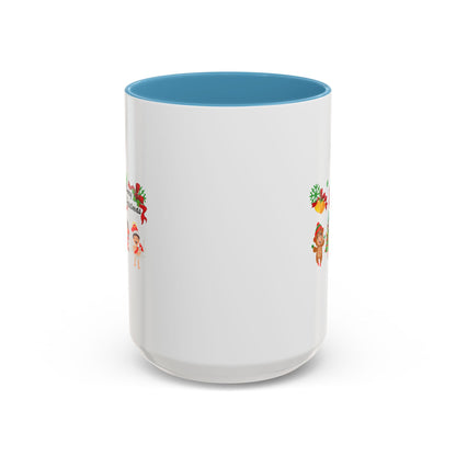 Accent Coffee Mug - Merry christmas from super kid - [[{"value":"Wonderwear Kid"}]]