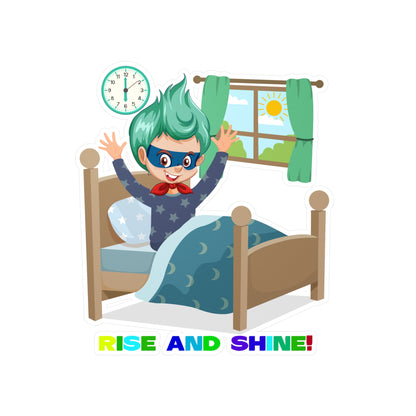 Halloween Kiss-Cut Vinyl Decals – Super kiddo teaches us to wake up early - [[{"value":"Wonderwear Kid"}]]