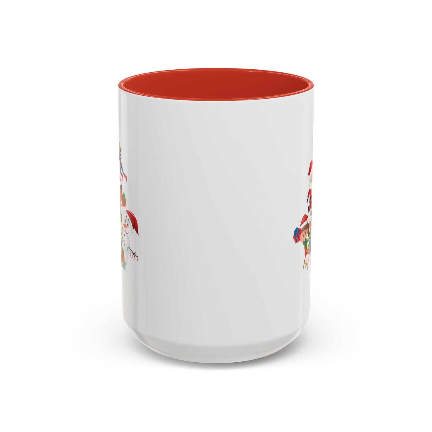 Accent Coffee Mug - Super kiddo making christmas tree
