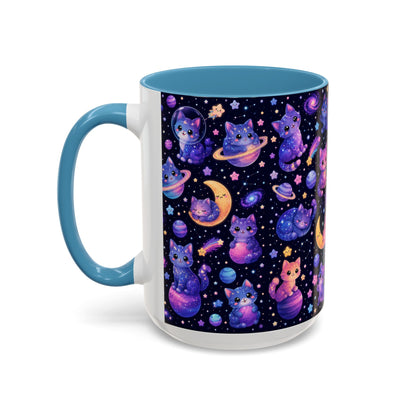 Accent Coffee Mug (11/15 oz) - Galaxy cats