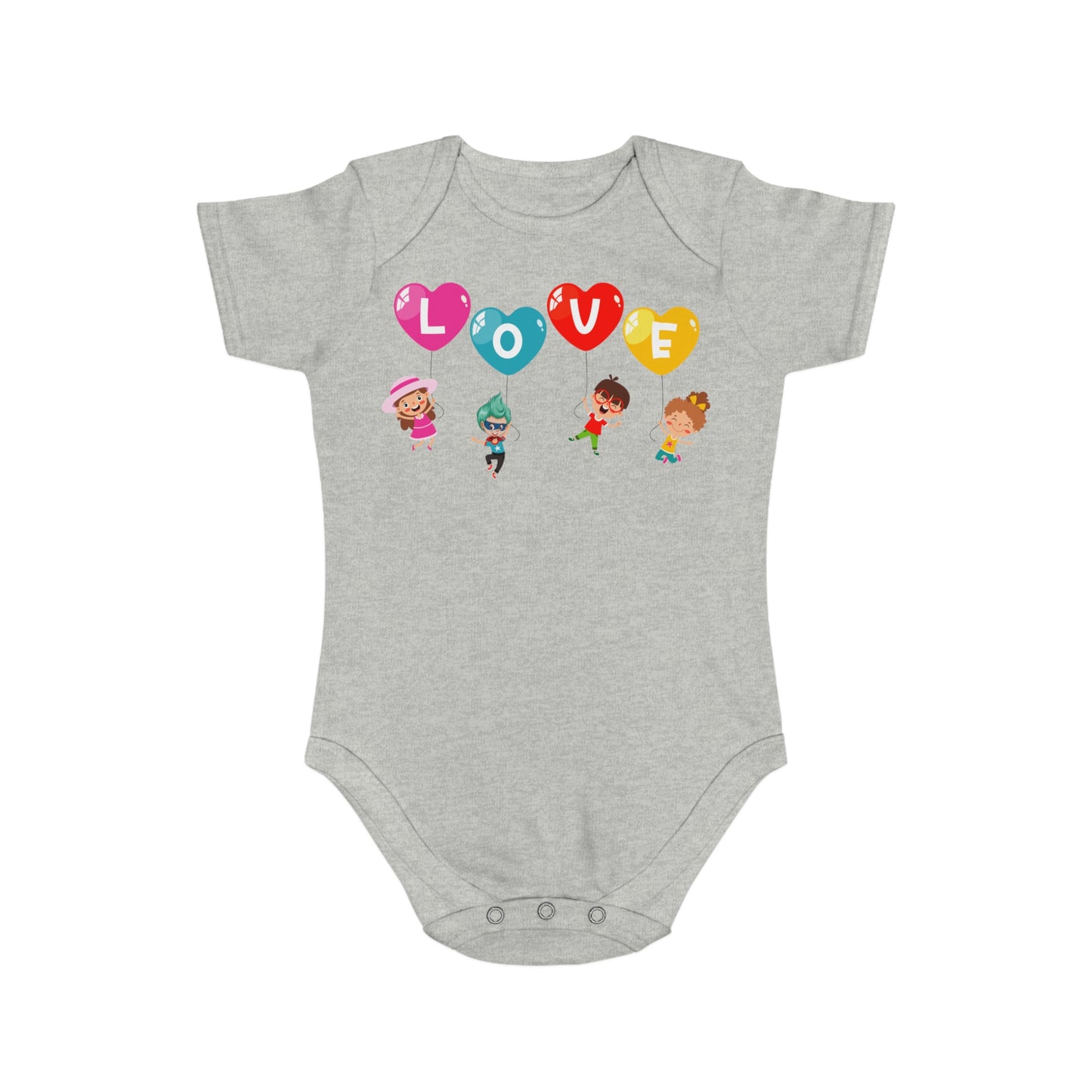 Infant Fine Jersey Bodysuit - Valentines -  Love - [[{"value":"Wonderwear Kid"}]]