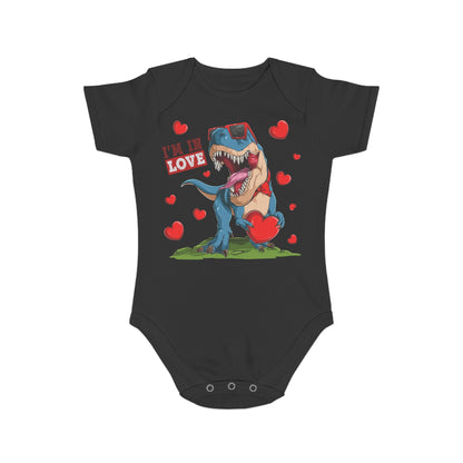 Infant Fine Jersey Bodysuit - Valentines -  Dinosaur - [[{"value":"Wonderwear Kid"}]]