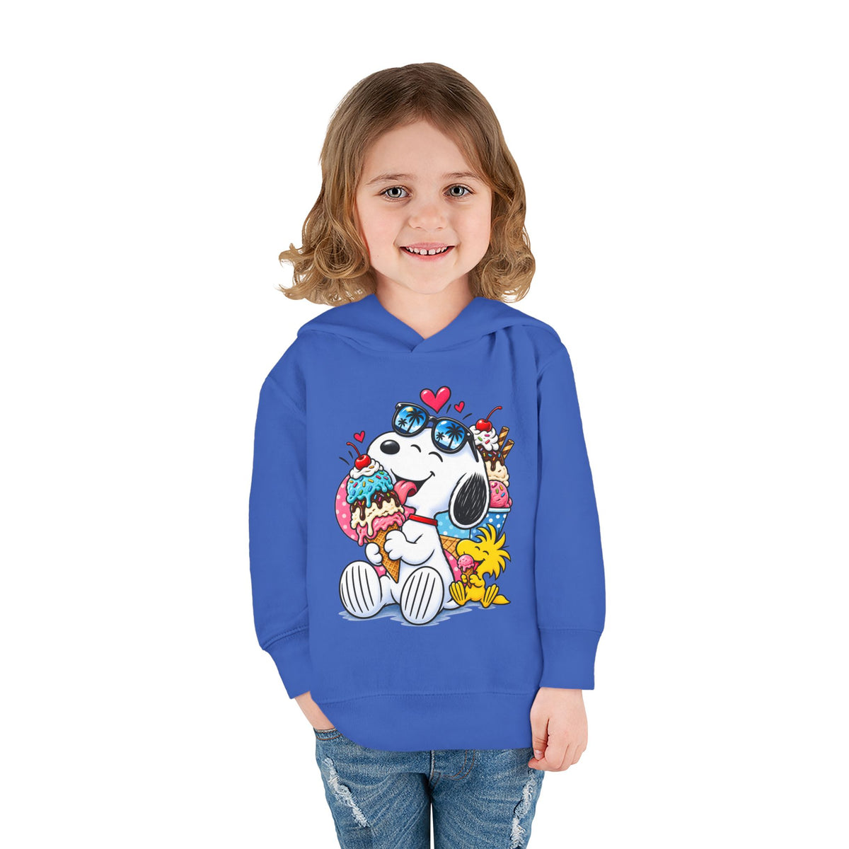 Toddler Hoodie — Snoopy and Woodstock’s Ice Cream Day