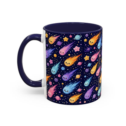 Accent Coffee Mug  (11/15 oz) - Cosmic Comet