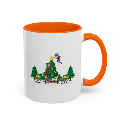 Accent Coffee Mug - Super kiddo putting the stars - [[{"value":"Wonderwear Kid"}]]
