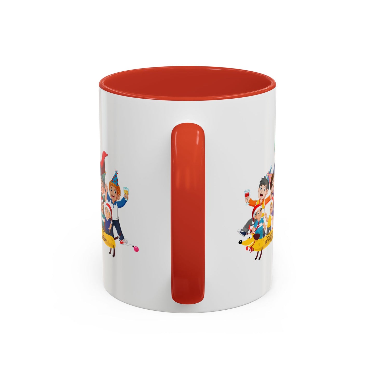 Accent Coffee Mug - Happy new year with friends