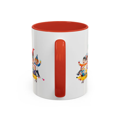 Accent Coffee Mug - Happy new year with friends - [[{"value":"Wonderwear Kid"}]]