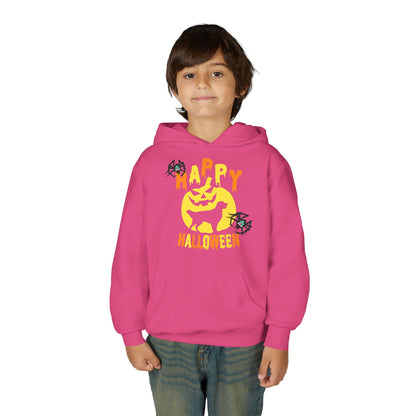 Youth Heavy Blend Hooded Sweatshirt - Happy holloween Printify