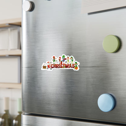 Christmas Kiss-Cut Vinyl Decals – Christmas with santa claus and friends - [[{"value":"Wonderwear Kid"}]]