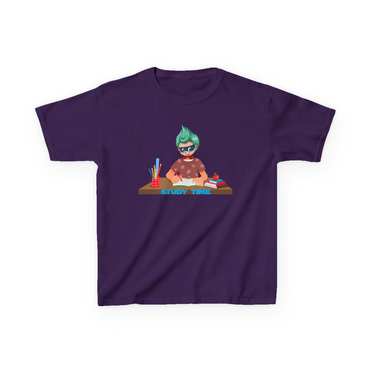 Kids Heavy Cotton™ Tee - Super kiddo studying - [[{"value":"Wonderwear Kid"}]]