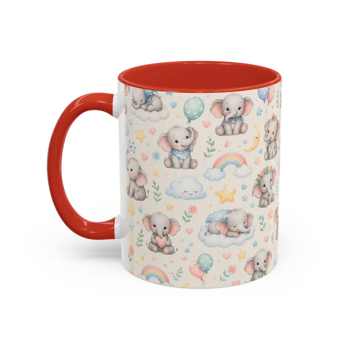 Accent Coffee Mug  (11/15 oz) - Baby Elephant Nursery