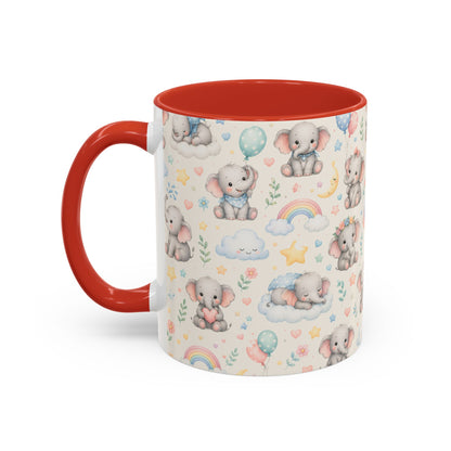 Accent Coffee Mug  (11/15 oz) - Baby Elephant Nursery