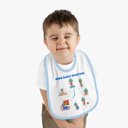 Baby Bib - Super kiddo daily routine - [[{"value":"Wonderwear Kid"}]]