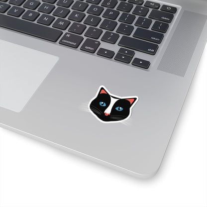 Kiss-Cut Stickers - Cute Cat Face Printify