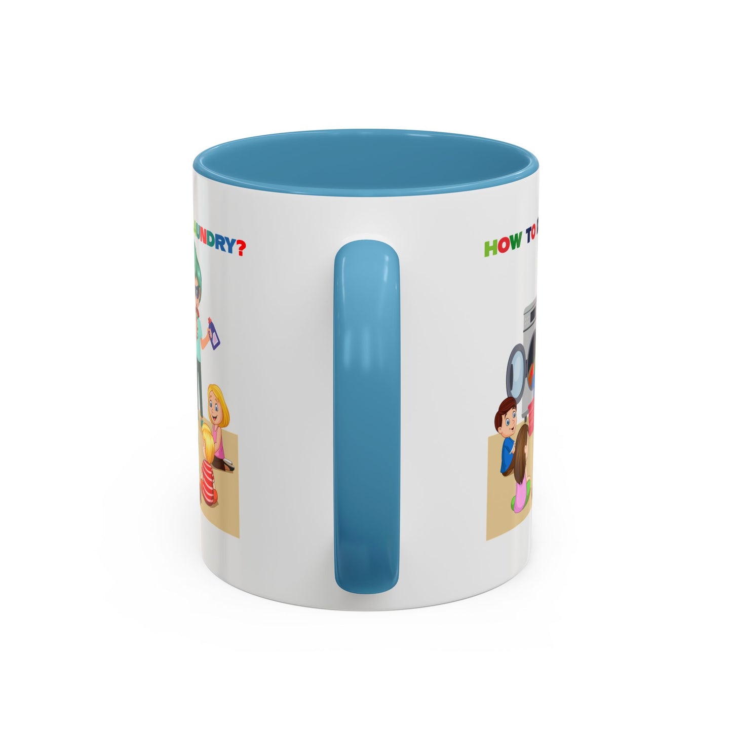Accent Coffee Mug - super kiddo teaching laundry
