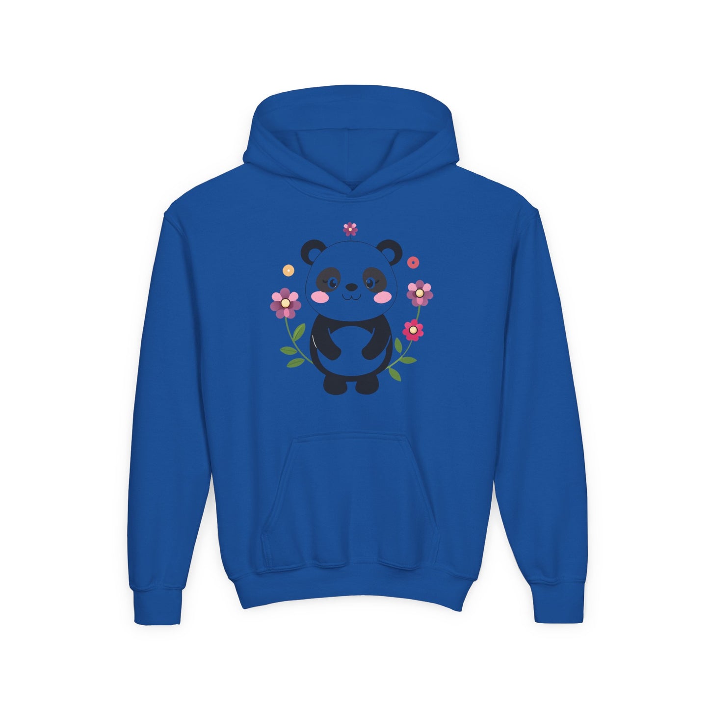 Youth Heavy Blend Hooded Sweatshirt - Charming panda