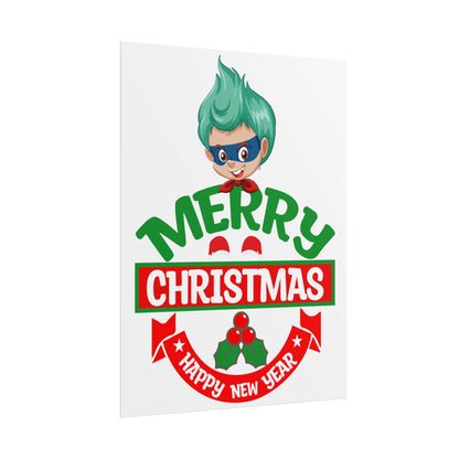 Rolled Posters - Merry chridtmas from super kiddo - [[{"value":"Wonderwear Kid"}]]