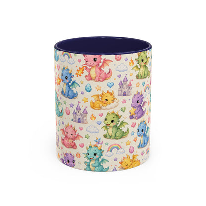 Accent Coffee Mug  (11/15 oz) - Baby Dragon Fantasy