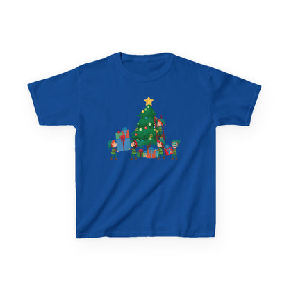 Kids Heavy Cotton™ Tee - Super kiddo putting gifts on christmas tree - [[{"value":"Wonderwear Kid"}]]