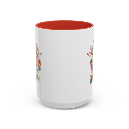 Accent Coffee Mug - Christmas alphabet with super kiddo - [[{"value":"Wonderwear Kid"}]]