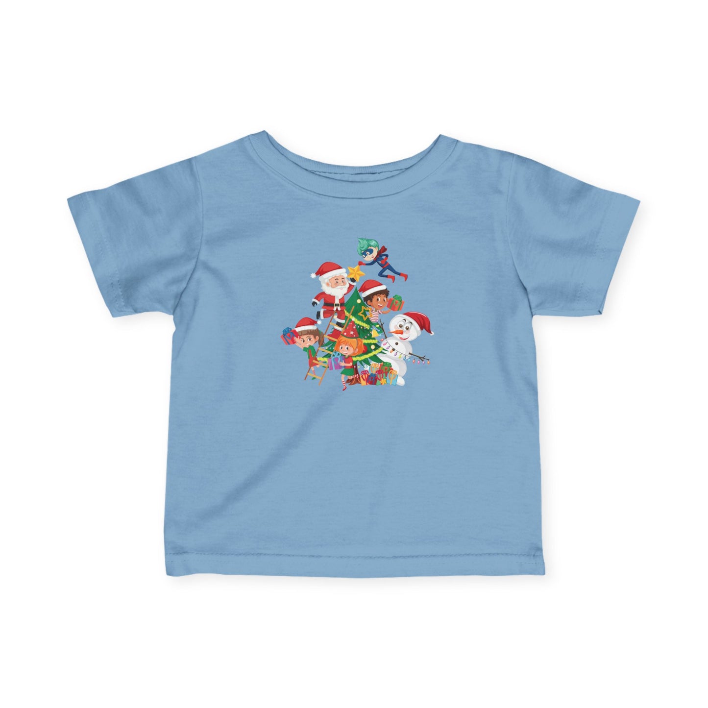 Infant Fine Jersey Tee - Super kiddo making christmas tree - [[{"value":"Wonderwear Kid"}]]