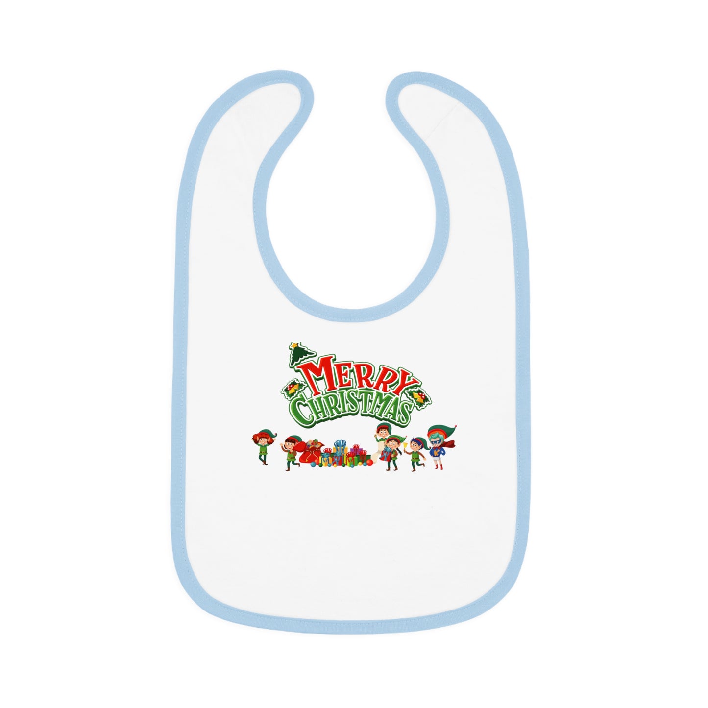 Baby Bib - Merry christmas from super friends