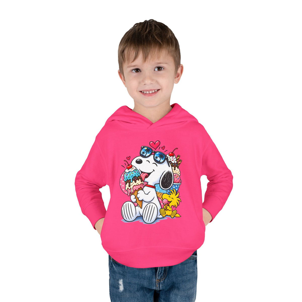 Toddler Hoodie — Snoopy and Woodstock’s Ice Cream Day